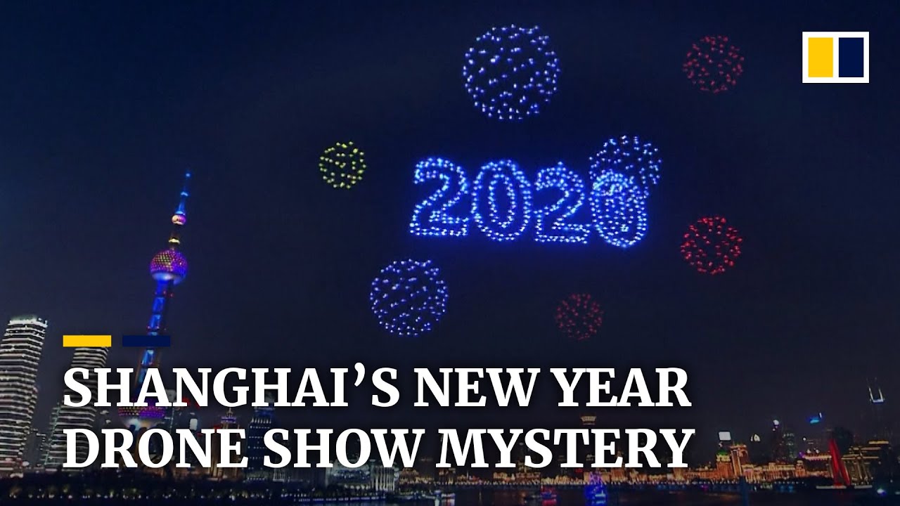 China new year's drone show